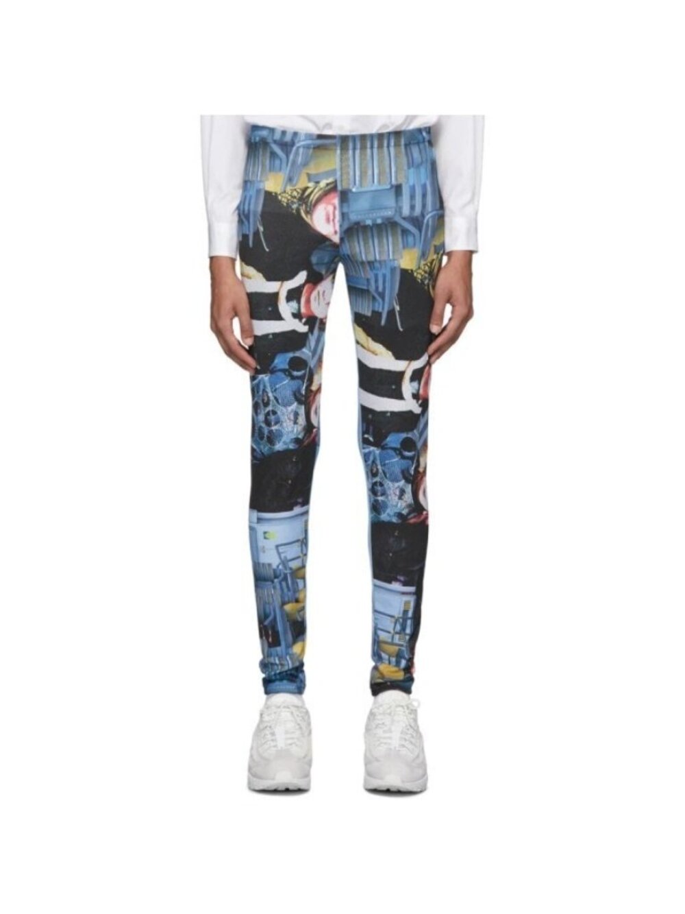 Comme des Garcons Homme plus Multicolor Boy Band Leggings unisex sz M pants